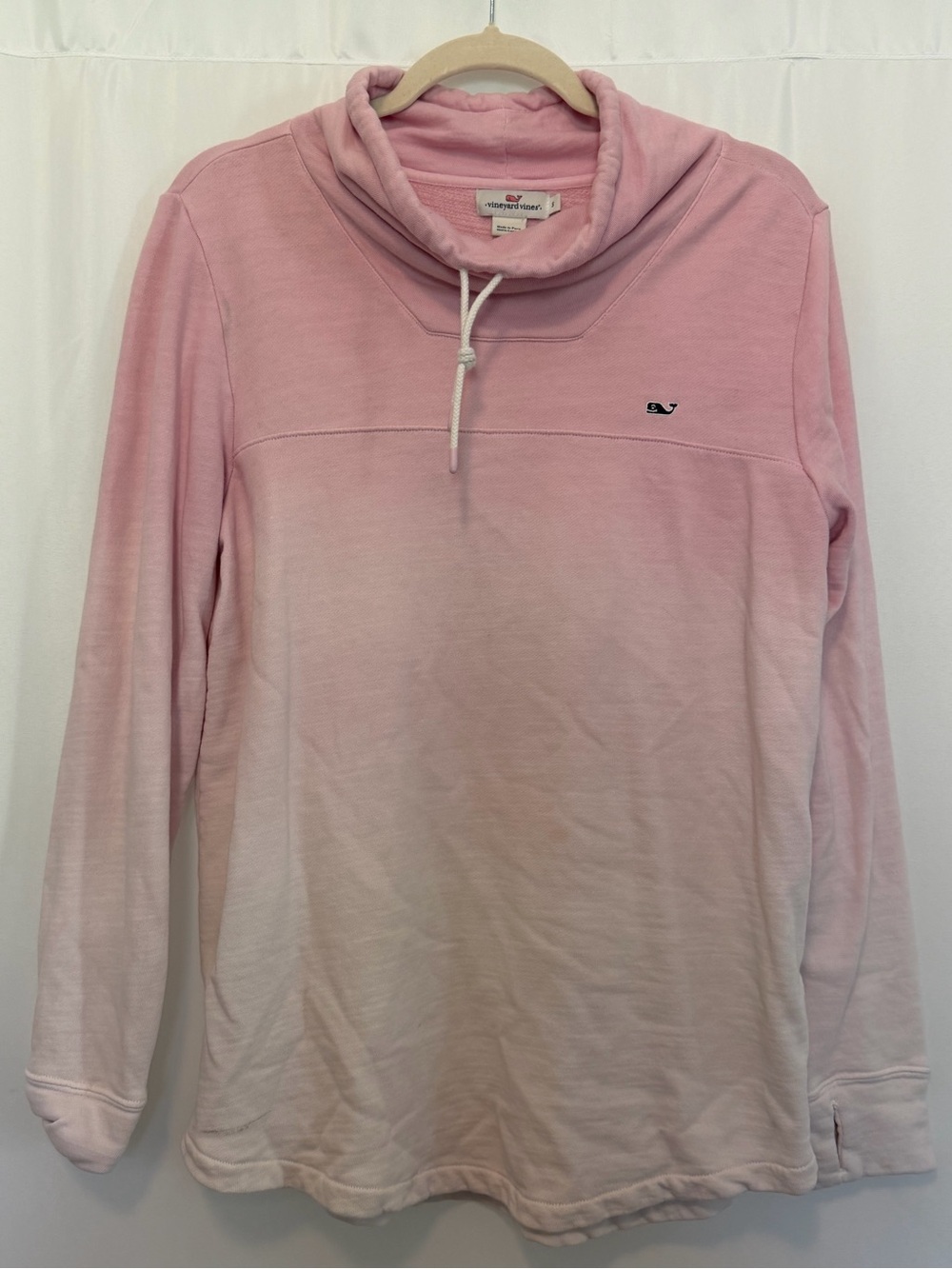 Vineyard Vines Pink Ombre Cowl Neck Pullover Women’s Size Small